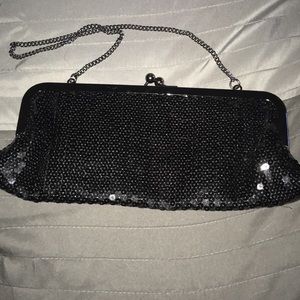 Black Sequin Bag.